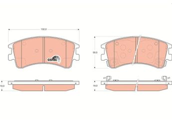 Fren Disk Balata Ön TRW GDB3310  G2YS2223Z G2YS3323Z G2YS3323ZA G2YS3323ZB G2YS3328Z GJYE3323ZA GJYE3323ZB GJYE3323ZC GJYE3323ZF GJYE3328Z GJYE3328ZC GJYE3328ZD GJYE3328ZF GJYF3323Z GJYF3323ZA GJYF3323ZB GJYF3323ZC GJYF3323ZD GJYF3323ZE GJYF3328Z GJYF3328ZA GJYF3328ZB GJYF3328ZC GJYF3328ZE GJYG3323Z GJYG3323ZA GJYG3328Z GJYG3328Z9C GPYS3323ZA