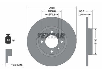 Fren Disk Ayna Arka Sağ ve Sol PSA ORJINAL 1670945780  1670945780