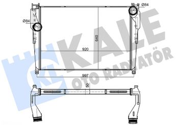 Turbo Radyatörü  KALE 375780  9615000402 A9615000402