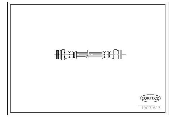 Fren Hortumu Arka Sağ veya Sol Abarth Punto (188)(2002->)  BRAXIS AH0638