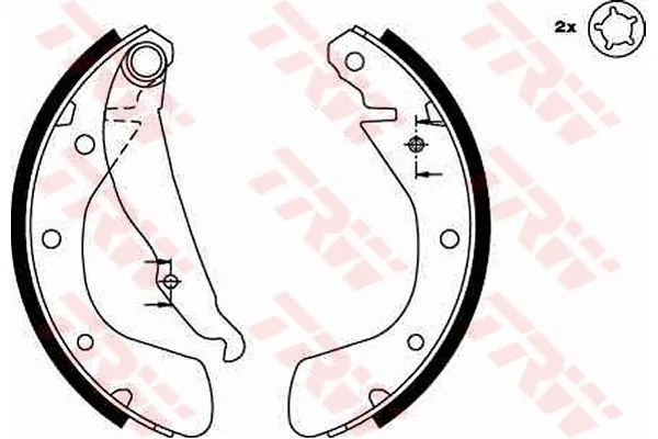 Fren Pabuçlu Balata Arka Opel Corsa A (04.1985->)  PBS 4090