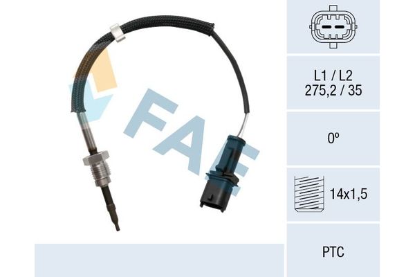 Egzoz Sıcaklık Sensörü  Saab 9-3 Cabriolet (2008->)  FAE 68047
