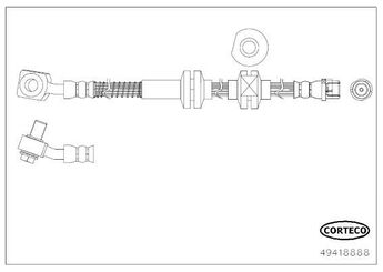Fren Hortumu Ön Sağ SVAC 30-0208  13369144 13400903 562407 562508