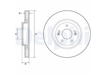 Fren Disk Ayna Ön Sağ ve Sol DELPHI BG4683C  517122T100 517122T000 51712D7100 S517122T100 517124C000