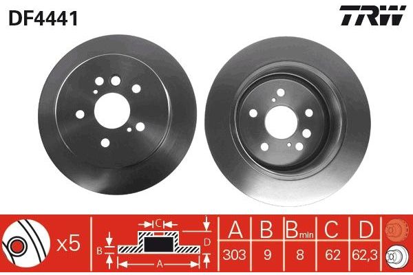 Fren Disk Ayna Ön Sağ ve Sol Toyota RAV4 (A2)(2000->)  MAGNETI MARELLI 360704014500