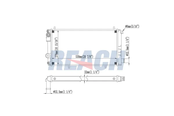 Su Radyatörü  Citroen C15 (02.1985->)  PSA ORJINAL 1330K6