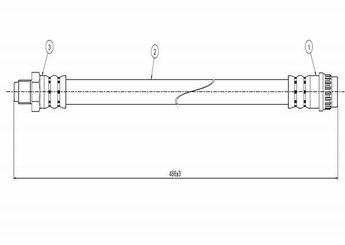 Fren Hortumu Ön Sağ veya Sol CAVO C800 667A  96037347