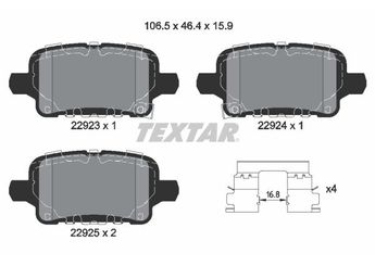 Fren Disk Balata Arka TEXTAR 2292301  13517515 13527902 13595651