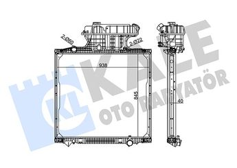 Su Radyatörü  KALE 350270  A1405000303 81061016482 81.06101.6482 81061016511 81.06101.6511 81061016519 81.06101.6519 81061019482 81.06101.9482 81061006581 82061016076