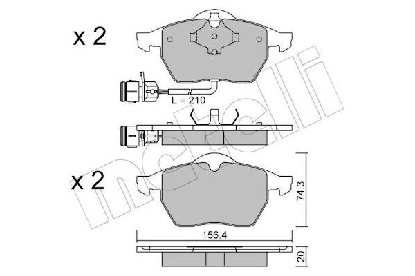 Fren Disk Balata Ön Audi A6 Avant (C4)(06.1994->)  BRAMAX 1311-6350C