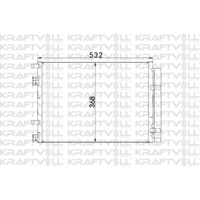 Klima Radyatörü  Hyundai Accent Blue (SB)(08.2011->)  KRAFTVOLL 08060061