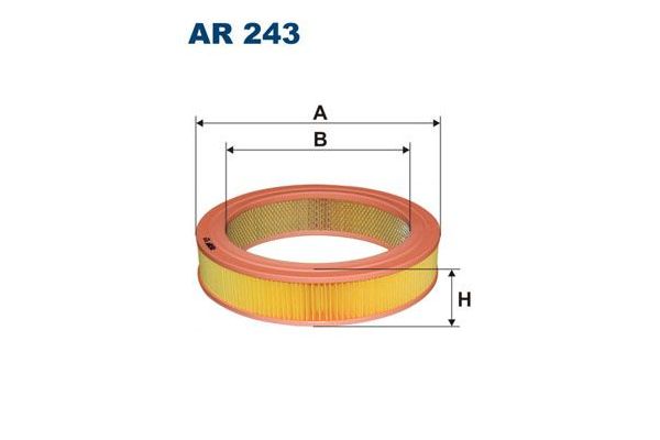 Hava Filtresi  Mazda 626 Sedan/Coupe (GC)(08.1982->)  FILTRON AR 243