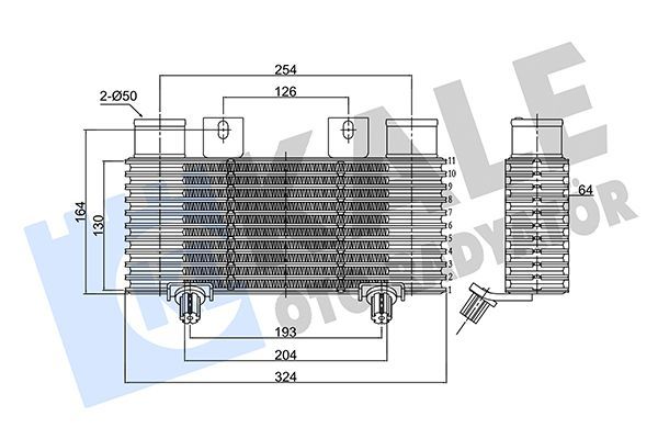 Turbo Radyatörü  Mazda B-Serie (UN)(06.1999->)  ORİS IFR514065
