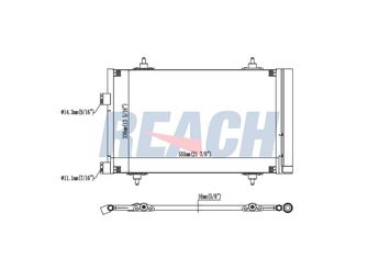 Klima Radyatörü  PSA ORJINAL 6455JC  6455JC 6455JA 9684993080 9686085780