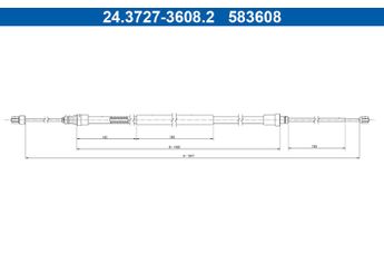 El Fren Teli Arka Sağ veya Sol RENAULT ORJINAL 365300010R  365300010R 36 53 000 10R