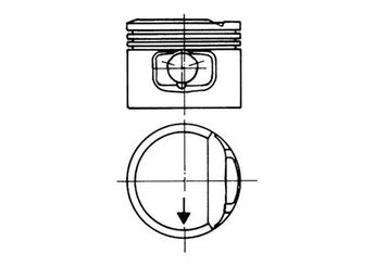 Piston (81.01MM-0.50)  KOLBENSCHMIDT 93117610  27107081 027 107 081