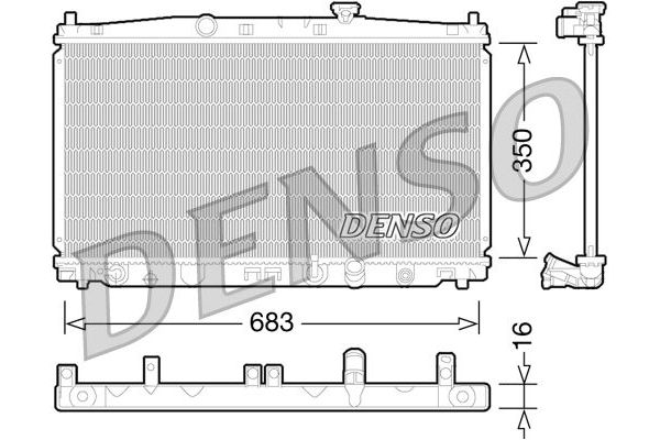 Su Radyatörü  DENSO DRM40032