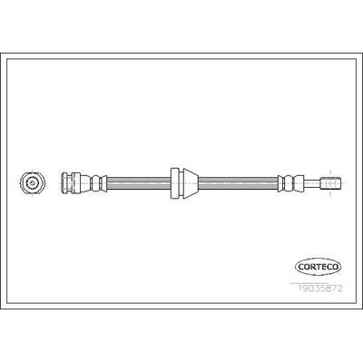 Fren Hortumu Ön Sağ veya Sol Chevrolet Aveo Sedan (2006->)  WALBURG WBH0409