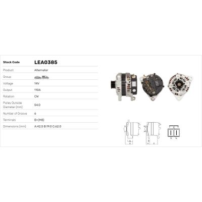 Alternatör  LUCAS ELEKTRIK LEA0385