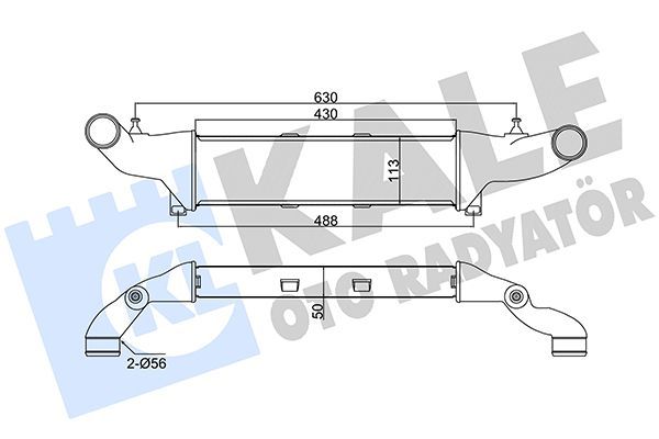 Turbo Radyatörü  Mercedes CLK Cabrio (BM 208)(04.1998->)  KALE 375715