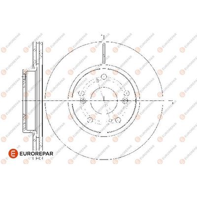 Fren Disk Ayna Ön Sağ ve Sol Honda FR-V (BE)(11.2004->)  EUROREPAR 1667860980