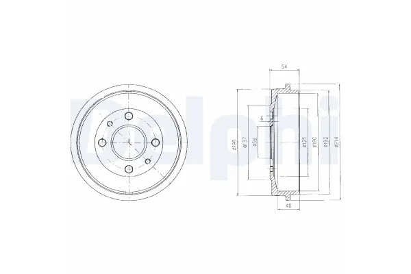 Kampana Arka Sağ veya Sol Fiat Tempra (159) 4 Kapı (1990->)  DELPHI BF200