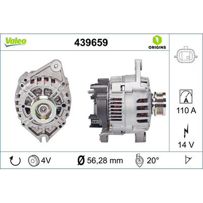 Alternatör  VALEO 439659