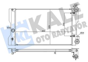 Su Radyatörü  KALE 363845  164100D481 1641022180 1641022181