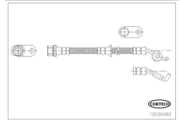 Fren Hortumu Arka Sağ Toyota Auris (E15)(10.2006->)  FROW 551.1112.032