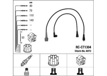 Buji Kablosu  NGK 6073  95561517 95.561.517 GX0612301C GX-0612301-C 95 561 517 GX 061 230 1C