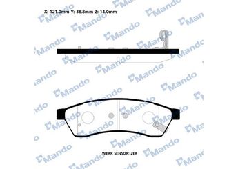 Fren Disk Balata Arka MANDO RMPD26NS  RMPD26NS 96475028 P96475028