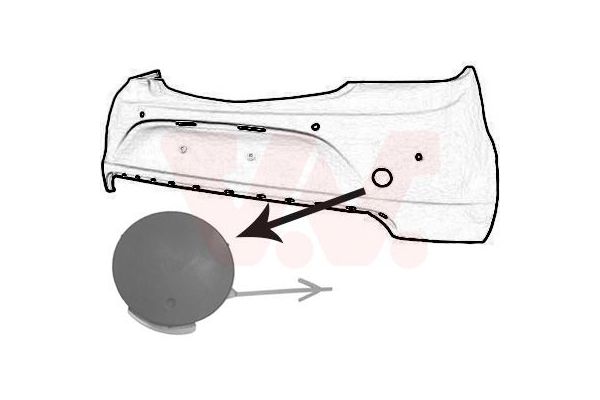 Tampon Çeki Demir Kapağı Arka Opel Insignia A (2008->)  BITAPART BOP309059