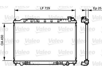 Su Radyatörü  VALEO 735204  21460CA010 21460-CA010 21460CC00A 21460-CC00A