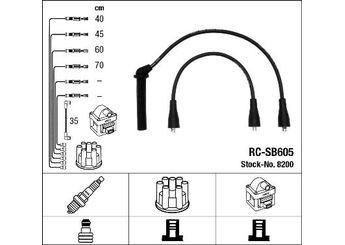 Buji Kablosu  NGK 8200  8817314 88 17 314 8817520 88 17 520