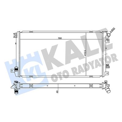 Su Radyatörü  Renault Master II Tip 2 Kamyonet / Şasi (09.2003->)  KALE 355575