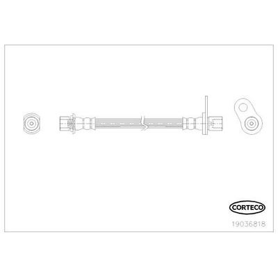 Fren Hortumu Arka Sol Toyota Verso (AUR2/ZGR2)(2009->)  CAVO C901 149A