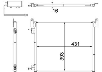 Klima Radyatörü  MAHLE AC 499 000S  12805059 1850117