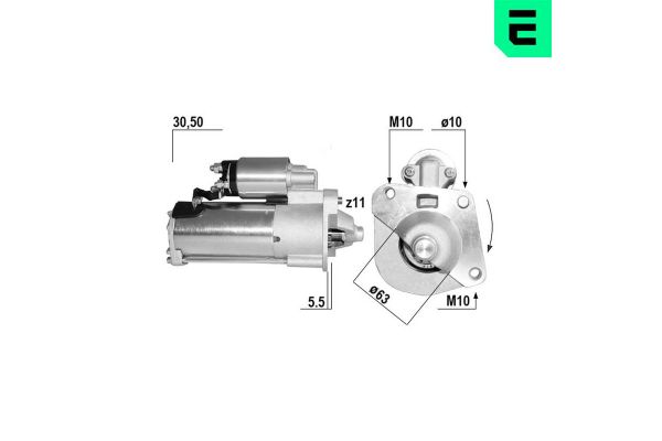 Marş Dinamosu  Volvo C70 Cabriolet (12.2005->)  ERA 221174A