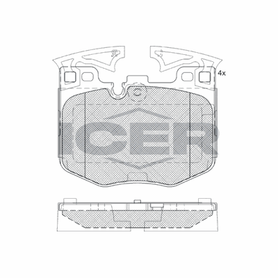 Fren Disk Balata Ön BMW X6 Serisi (G06N)(04.2023->)  SWAG 33 11 4322