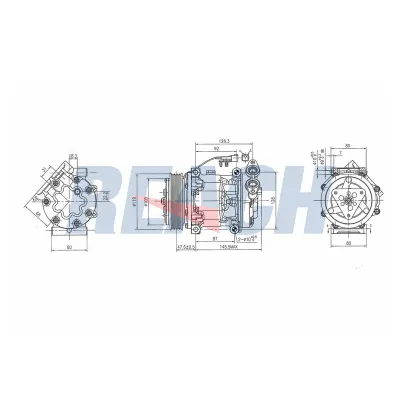 Klima Kompresörü  Ford C-MAX (CB3)(2007->2010)  VEKA 58-1901