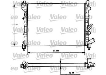 Su Radyatörü  VALEO 731128  7701038237