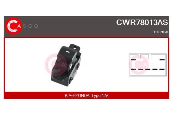 Cam Açma Düğmesi Ön Sağ MCAR AN-823