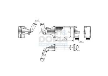 Turbo Radyatörü  VEKA 42-3208  1302413 1302244 9129519 9192587 95512980 95512982 01302244 01302413 09129519 09192587 095512980