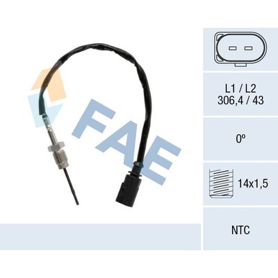 Egzoz Sıcaklık Sensörü  Audi A4 Sedan (8K2)(11.2007->)  FEBI BILSTEIN 198617