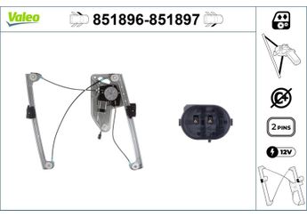 Cam Krikosu Ön Sol VALEO 851896  51338125201 51 33 8 125 201 8125201 8 125 201