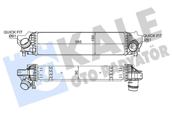 Turbo Radyatörü  BMW 1 Serisi 5 Kapı (F40)(2019->)  KALE 376130