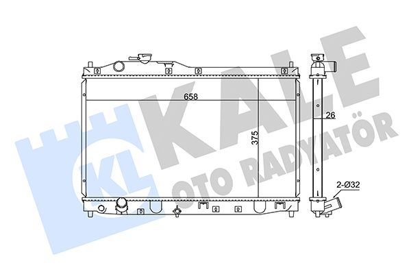 Su Radyatörü  Honda S2000 (AP)(11.1999->)  KALE 345925
