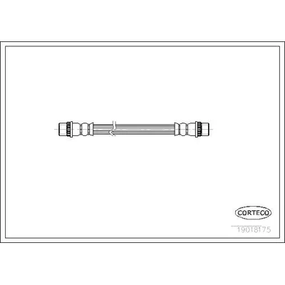 Fren Hortumu Arka Sağ veya Sol Peugeot 206 Cabriolet (01.2001->)  BSG 70-730-023