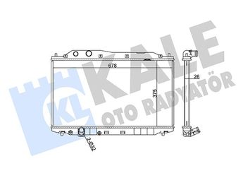 Su Radyatörü  KALE 357200  17118576507 17118590048 19010RNAA01 19010-RNA-A01 19010RNAJ51 19010-RNA-J51 19010RNAA51 19010RNBC51