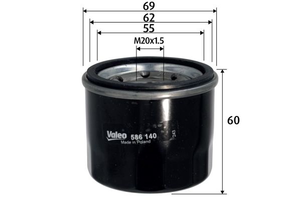 Yağ Filtresi  VALEO 586140